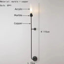Axyaa Marble Ball Wall Lights 3000K Aisle Bedroom Foyer Dining Room G9 Bulb