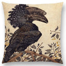 Axyaa Three Eyes Raven Steampunk Hummingbird Sofa Pillow Case Owl Cushion Cover