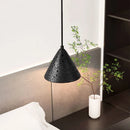 Axyaa LED Stone Pendant Lamps: Stylish Black Chandelier for Home and Hospitality Spaces