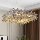 Axyaa Modern Crystal Chandelier LEDs Italian Design for Living Room Dining villa