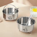 Axyaa Stainless Steel Steamed Egg Bowl Holder Stackable Rice Stew Kitchen Tableware