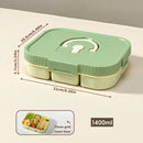 Axyaa Divided Lunch Box: Portable, Sealed, Large Capacity for Food, Salad, Fruits