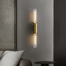 Axyaa Copper Wall Lamp Industrial Style Glass Strip Indoor Lighting