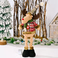 Axyaa Christmas Doll Ornaments Santa Snowman Elk Flexible Decor Xmas Gift