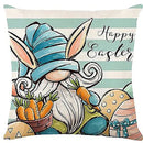 Axyaa Easter Decor Pillow Cover: Dwarf Bunny & Egg Print Farmhouse Sofa Cushion