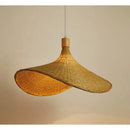 Axyaa Lotus Leaf Bamboo Weaving Chandelier Zen Tea Room Japanese Restaurant Lamp