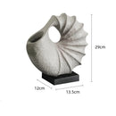 Axyaa Resin Conch Shell Vase Sculpture for Home Decoration