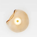 Axyaa Modern Glass Wall Lamp for Study, Bedroom, Living Room - Minimalist Circular Design