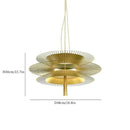 Axyaa Flying Saucer Pendant Light: Modern Minimalist Luxury Chandelier for Living Room and Restaurant.
