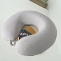 Axyaa Knitted Striped U-Neck Pillow: Multi-Function Travel & Aircraft Pillow