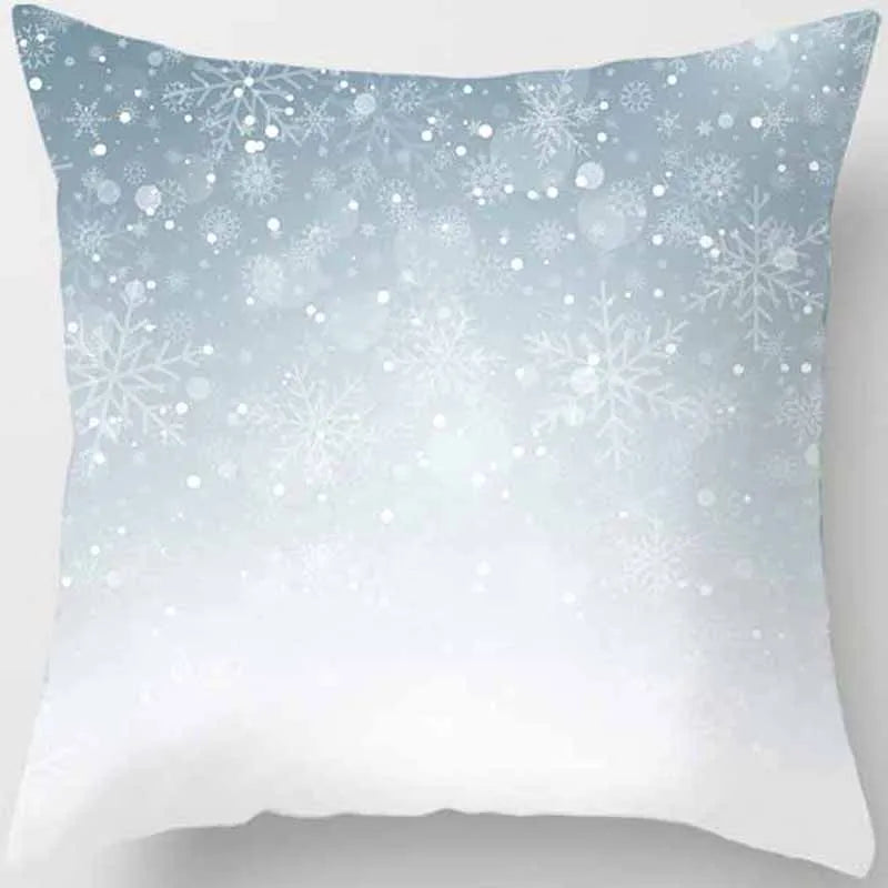 Christmas Elk Print Pillowcase 45x45cm for Sofa, Car, Bedroom & Living Room Decor