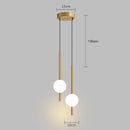 Axyaa Nordic Pendant Light for Kitchen Island - Vertical Suspension Hanging Lamp