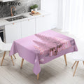 Axyaa Geometric Tree Waterproof Tablecloth for Home and Restaurant Decor