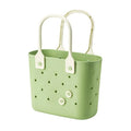 Axyaa Plastic Bath Basket: Large Capacity Handbag for Picnics, Household Storage