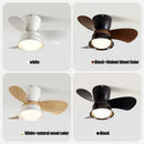 Axyaa Nordic Ceiling Fan LED Lights Remote Control Modern Home Bedroom Lighting