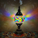 Axyaa Vintage Turkish Mosaic Table Lamp Handcrafted Art Deco Bedside Night Light