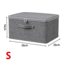 Axyaa Large Capacity Foldable Storage Box with Zipper and Cover