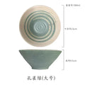 Axyaa Ceramic Ramen Bowl Set for Household Kitchen - Large Size Ajisen Beef Noodle Soup Bowl