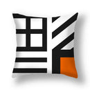 Axyaa Red Geometric Pillowcase Abstract Pachwork Cushion Cover Square Home Decor