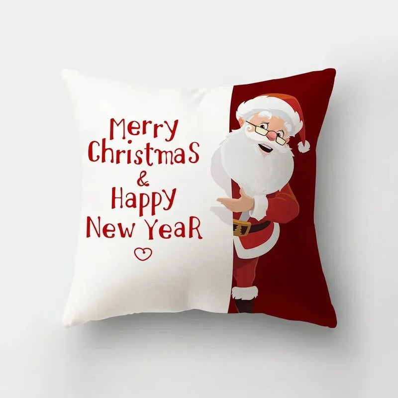 Merry Christmas Santa Claus Pillowcase by Axyaa: Festive Home Decor Gift