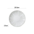 Axyaa Round Shallow Plate Ceramic Tableware Dessert Snack Sushi Salad Plate