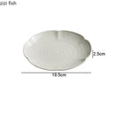 Axyaa Flower Shape Ceramic Dim Sum Plate Set for Molecular Cuisine and Desserts