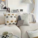 Axyaa Bohemian Tassel Cotton Linen Pillowcases for Sofa, Living Room, Bedside