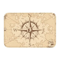Axyaa Nautical Compass Anchor Rudder Printed Small Non-slip Doormat
