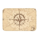 Axyaa Nautical Compass Anchor Rudder Printed Small Non-slip Doormat