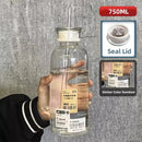 Axyaa Glass Water Bottle with Time Marker for Kids School Leakproof Drinkware