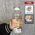 Axyaa Glass Water Bottle with Time Marker for Kids School Lunch - Leakproof & Heat Resistant