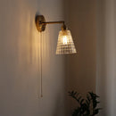 Axyaa Modern Copper LED Wall Sconce Light Fixture for Hallway and Bathroom
