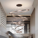 Axyaa Modern Stair Chandelier Pendant LED Ceiling Light for Living Room