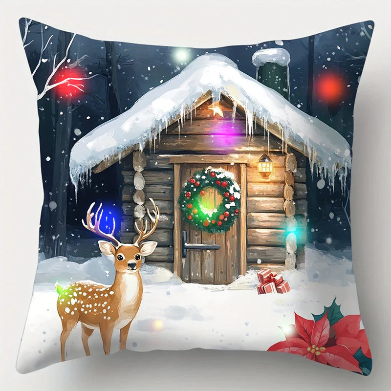 Santa Claus LED Luminous Pillowcase, Festive Axyaa Brand Design for Christmas Home Decor