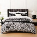 Geometric Boho Duvet Set + Pillowcase, 2/3pc Polyester Bedding, Single King Size, Axyaa Brand
