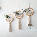 Axyaa Nordic Macrame Wall Hanging Round Wall Tapestry for Home Decor