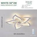 Axyaa Luxury Modern Ceiling Fan Lamp for Living & Dining Room