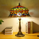 Axyaa Dragonfly Tiffany Table Lamp Glass Art Decor LED Luminaria