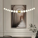 Axyaa Gold Acrylic LED Ceiling Chandelier for Dining Living Room Bedroom Lighting