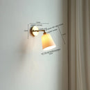 Axyaa LED Ceramic Wall Sconce Vintage Style Mirror Lamp with Pull Chain Switch