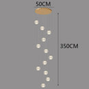 Axyaa Staircase Chandeliers: Modern LED Pendant Light Lamps for Living Room and Indoor Lighting