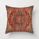 Axyaa Red Moroccan Short Plush Ethnic Style Cushion Cover for Home Decoration