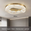 Axyaa Golden Gloss Chandelier: Luxurious Round Copper Chandelier for Home Decor