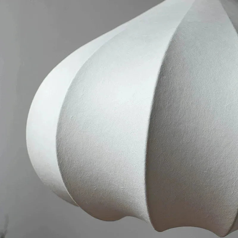 Axyaa Silk Lantern Pendant Lamp: Minimalist Japanese Noguchi Style