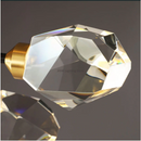 Axyaa Gold Black Crystal Chandelier LED Light for Luxury Home Decor