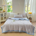 Axyaa Summer Cool Quilt Washed Cotton Single Double Air Conditioner Thin Quilt