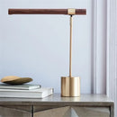 Axyaa Wood Grain LED Desk Lamp | Modern Art Decoration Table Lamp for Home and Office