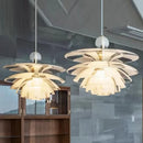 Axyaa Glass Pine Cone LED Chandelier for Living Room Bedroom Kitchen Decor