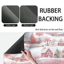 Axyaa Christmas Kitchen Draining Mat: Quick Dry, Super Absorbent, Antiskid