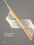 Axya Modern Copper Minimalist Pendant Light for Bedroom - Small, Light Luxury Design